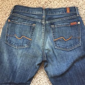 7 For All Mankind Blue Flare Jeans